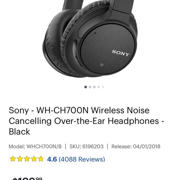 Sony over the ear wireless (and wired) headphones - Picture 2 of 2